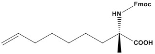 Fmoc-&alpha;-Me-Gly(Heptenyl)-OH