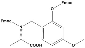 Fmoc-(FmocHmb)Ala-OH