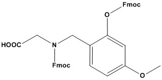 Fmoc-(FmocHmb)Gly-OH