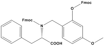 Fmoc-(FmocHmb)Phe-OH