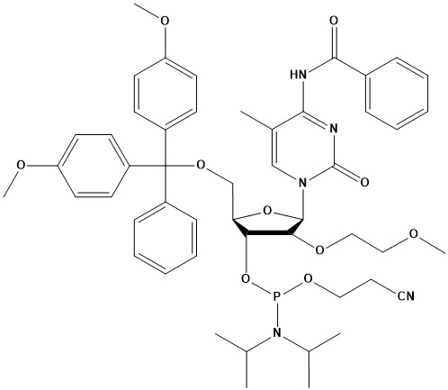 DMT-2′-O-MOE-5-Me-rC(Bz) Phosphoramidite
